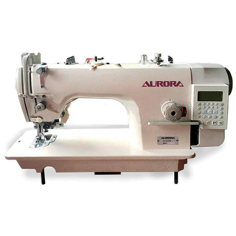 прямострочная швейная машина с ножом обрезки края материала aurora a-5200-d3